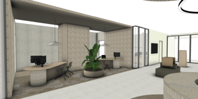 Begane grond entree en balies