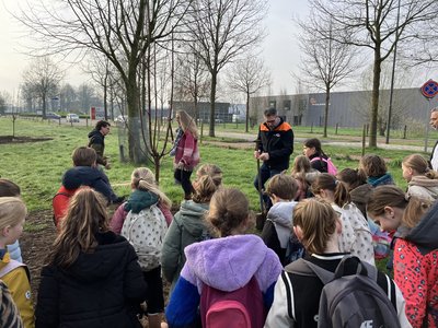 kinderen planten boom