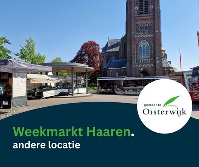 Weekmarkt Haaren Mgr. Bekkersplein verplaatst naar andere locatie