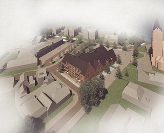 Appartementen vogelvlucht pleinzijde