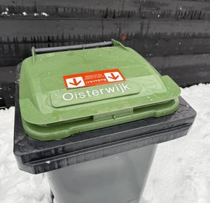 afvalcontainer gft sneeuw oisterwijk