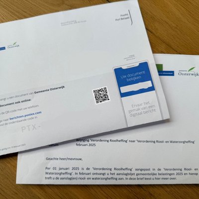 Brief Verordening Riool en Waterzorgheffing