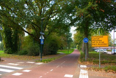 Fietspad tijdelijk afgesloten van 13-10 tot begin december